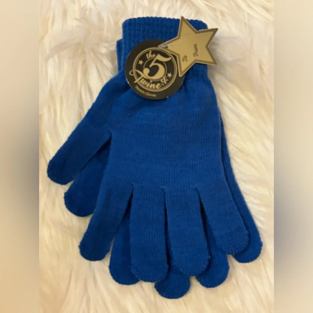 Winter Colored Knit Gloves in multiple colors, one pair